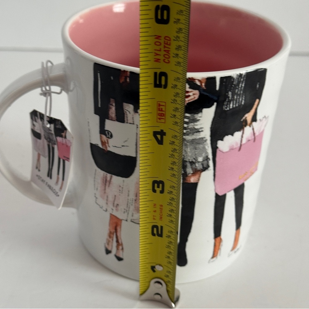 Amanda Greenwood Kate Spade Sephora Lululemon Pink Interior Shopping Girls Mug - Picture 6 of 7